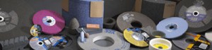 A variety of Norton grinding wheels.
