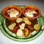 egg cups and potatoes