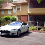 Tesla Charging Stations at North Orlando Inn - in use on the first day!