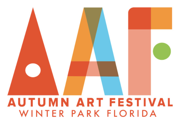 Winter Park Autumn Art Festival logo with captial letters AAF