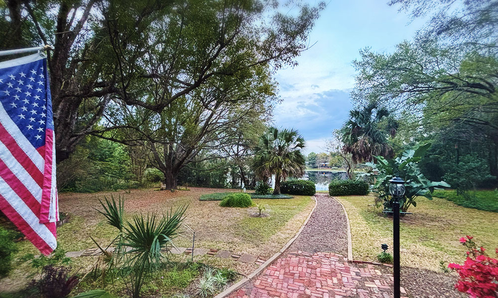 view of lake from house