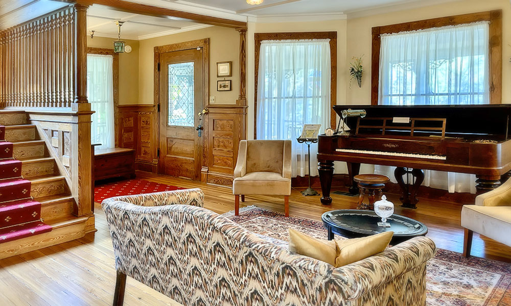 parlor with piano